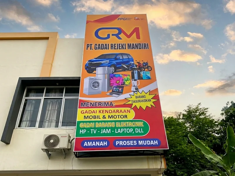 Papan Nama Toko Gadai Rejeki Mandiri